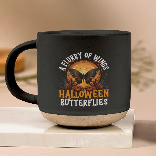 Butterfly Halloween Trick Or Treat Insect Lover Pottery Mugs