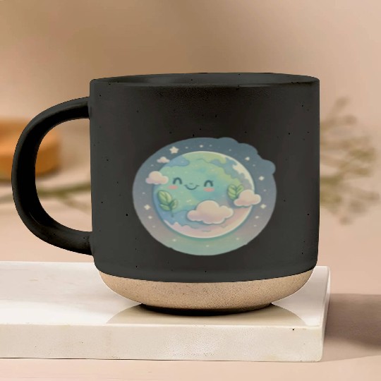 Earth Happy Lovers Space Science Planet Pottery Mugs