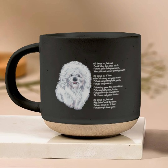 Bichon Frise Pottery Mugs