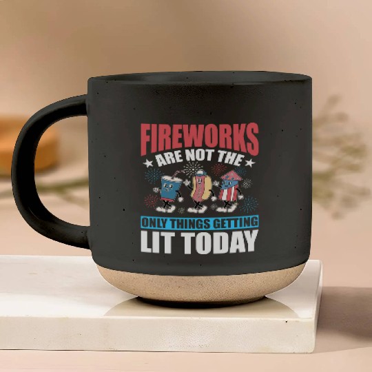 Fireworks are not the only things getting lit Pottery Mugs