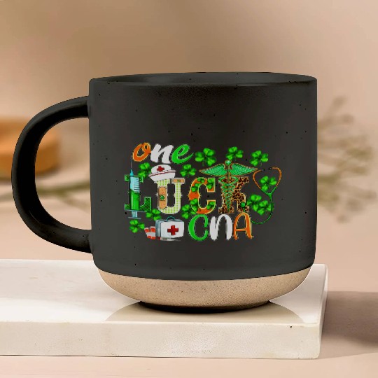 St Patrick'S Day One Lucky Cna Leopard Pottery Mugs