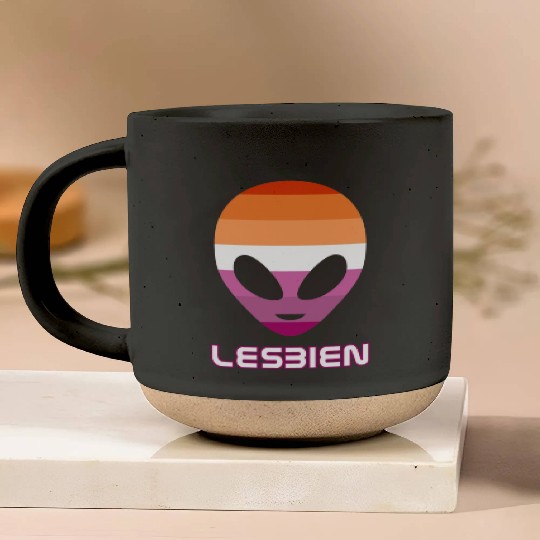 Lesbien aka lesbian alien Pottery Mugs