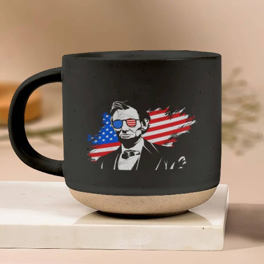 Merica Lincoln President Independence Day Party Pottery Mugs