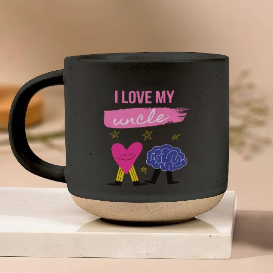 I Love My Uncle s Brain Pottery Mugs