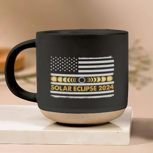 Total Solar Eclipse 2024 Totality Phases Us Pottery Mugs