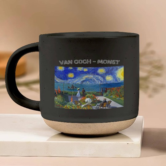Starry Night Garden At Sainte Adresse Impressionis Pottery Mugs