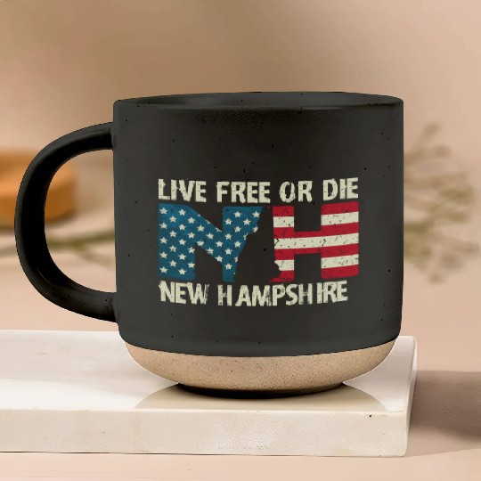 New Hampshire Patriotic Live Free Or Die Product Pottery Mugs