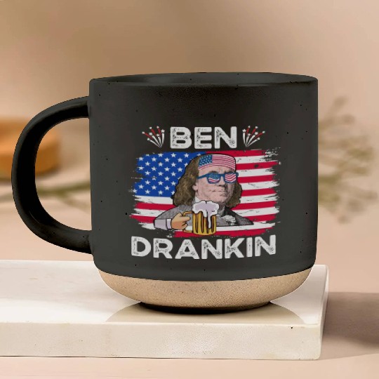 Ben Drankin US President Independence Day Pottery Mugs