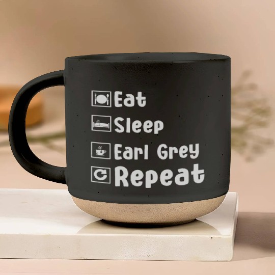 Funny Earl Grey Lover Outfit Pottery Mugs