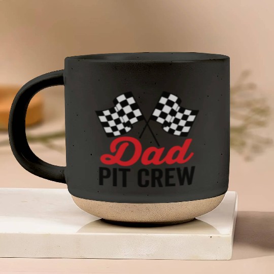 Dad Pit Crew for Racing Party Costume Pottery Mugs