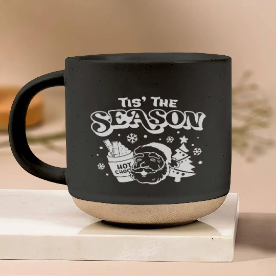 Tis The Season - Merry Christmas Vibes Pottery Mugs