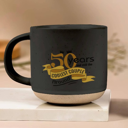 50th Wedding Anniversary Husband Wife Marriage Pottery Mugs