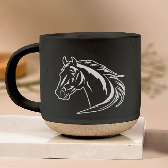 Horse Equine Pony Pottery Mugs