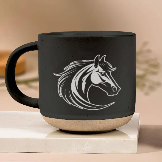 Horse Equine Pony Pottery Mugs
