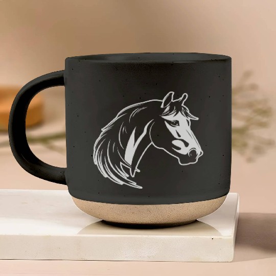 Horse Equine Pony Pottery Mugs