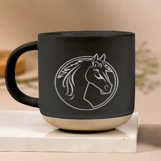 Horse Equine Pony Pottery Mugs