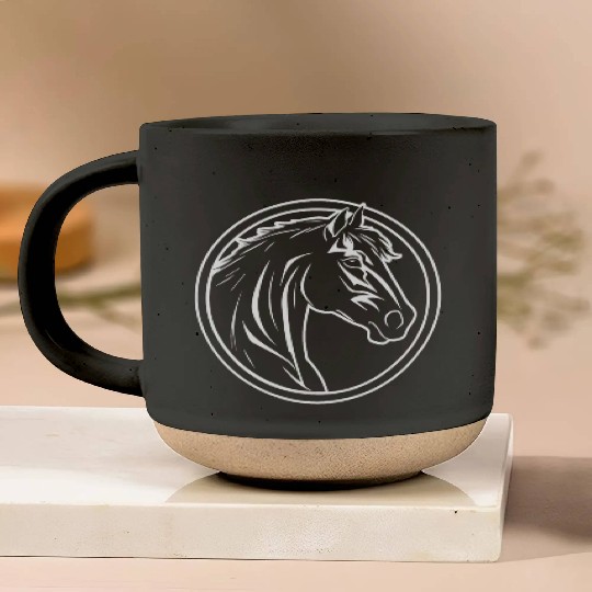 Horse Equine Pony Pottery Mugs