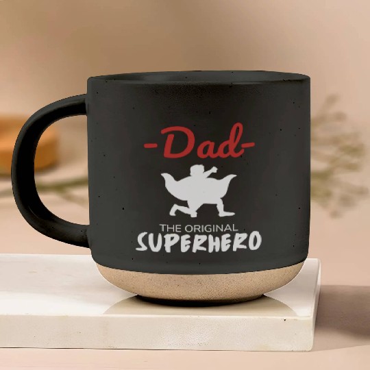 Father's Day Dad my Original Superhero Pottery Mugs