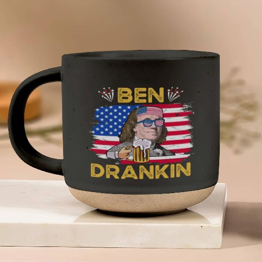 Ben Drankin US President Independence Day Pottery Mugs