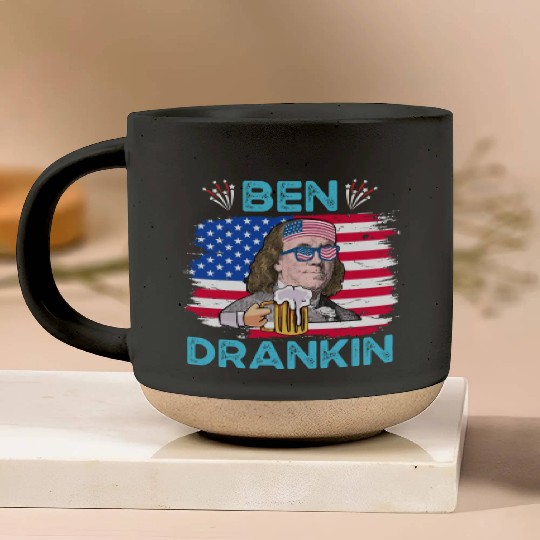 Ben Drankin US President Independence Day Pottery Mugs