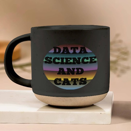 Data Science and Cats Cat lovers humor Pottery Mugs