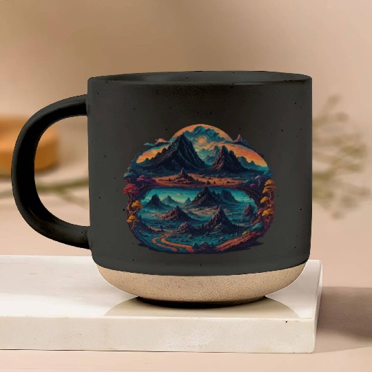 Psychedelic mystical illustration Pottery Mugs