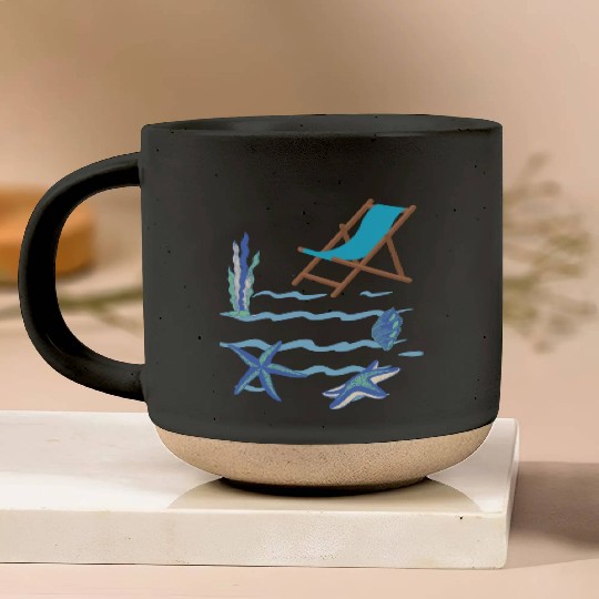 Sizzling Summer Beach Vibes Pottery Mugs--Embrace the sun