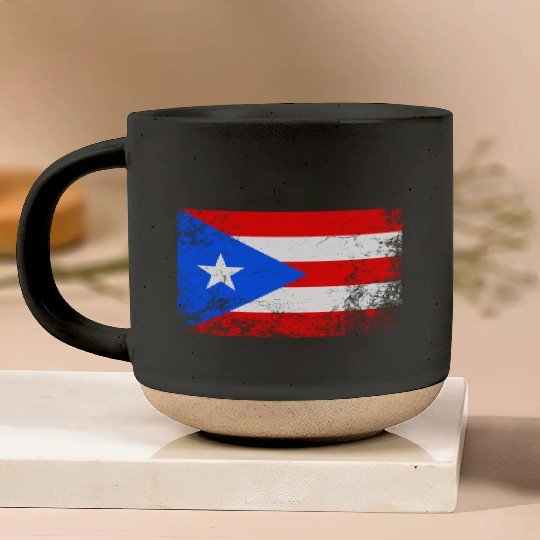 Puerto Rico National Flag Pottery Mugs