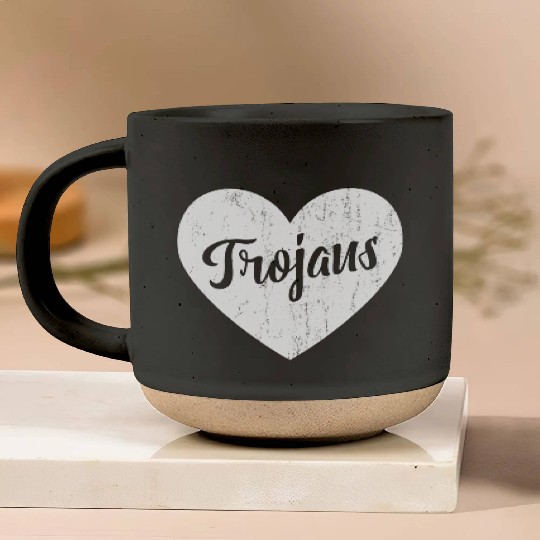 Trojans School Sports Fan Team Spirit Mascot He Pottery Mugs