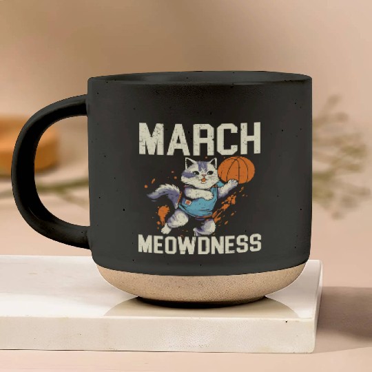 Basketball Cat Basketball Player I Love Basketball Pottery Mugs