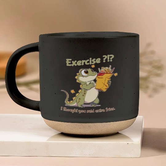 Exercise or extra fries? Pottery Mugs