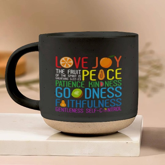 Love Joy The Fruit Of The Spirit Is Peace Patience Pottery Mugs