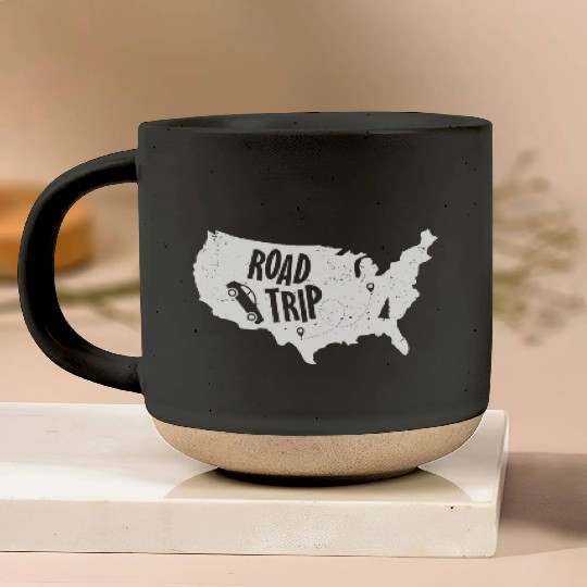 Road Trip US Map | Vacation Travel Pottery Mugs