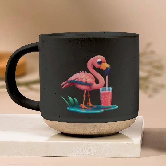 Summer Flamingo Pottery Mugs