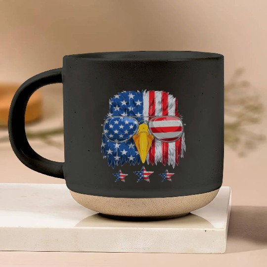 Patriots America Ealge Stars and Stripes US Pride Pottery Mugs