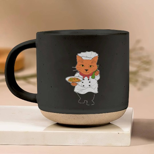 Kiss the Chef Head Chef Gift Pottery Mugs