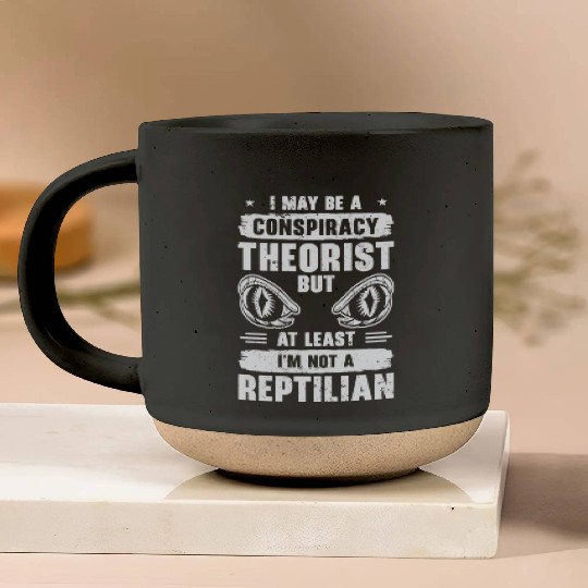 Lizard Reptilian Agenda Conspiracy Theory Pottery Mugs