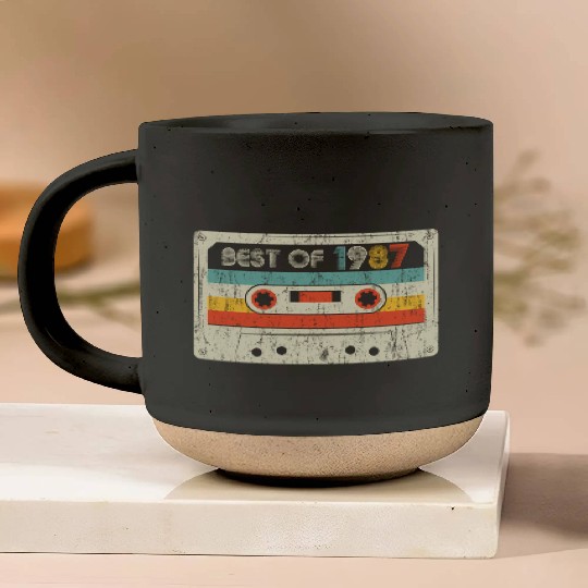 33rd Best Of 1987 Cassette Tape Pottery Mugs