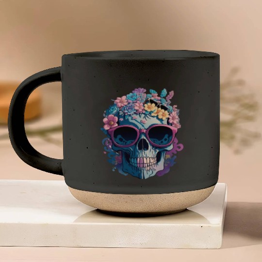 Cool Skull Pottery Mugs