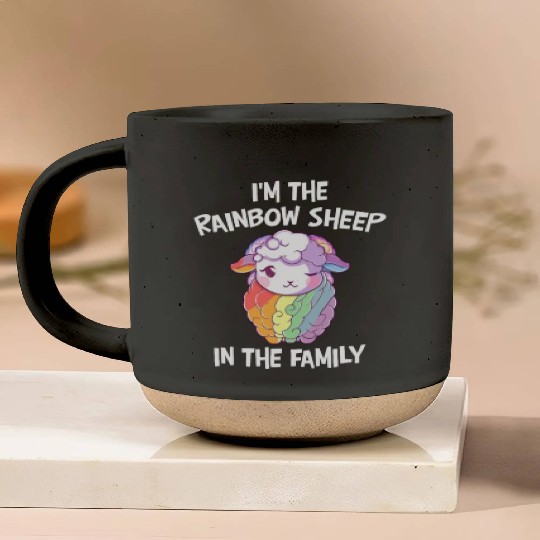 I'm The Rainbow Sheep In The Family LGBTQ Pride Pottery Mugs