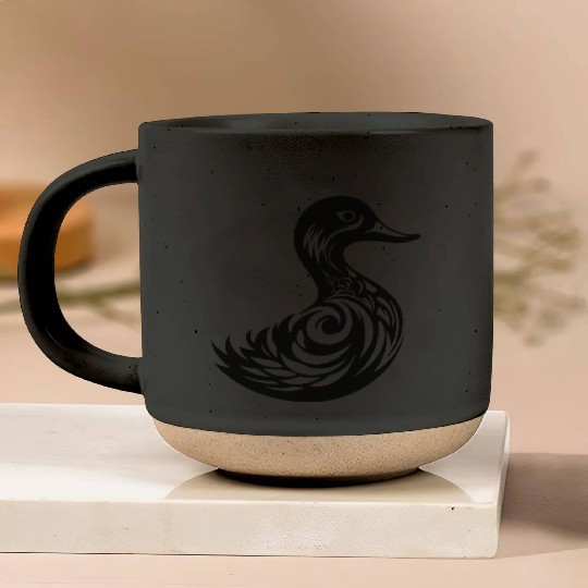 Duck Bird Nature Pond Pottery Mugs
