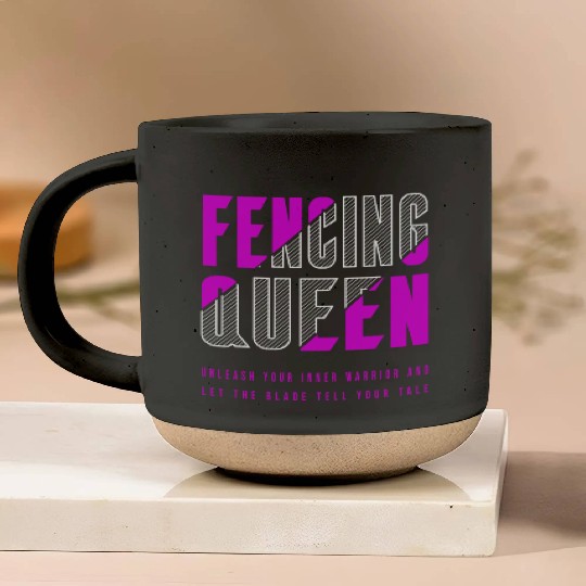 Fencing Queen Pottery Mugs