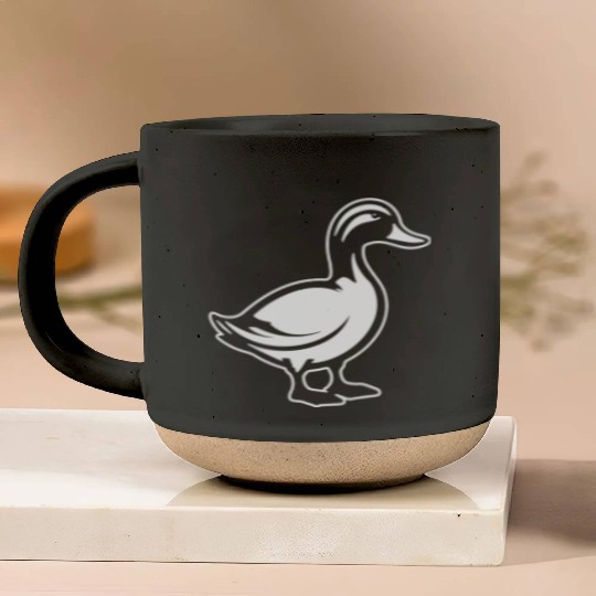Duck Bird Nature Pond Pottery Mugs