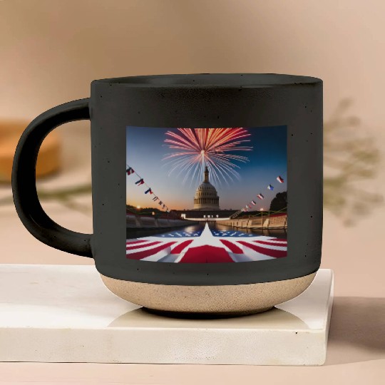Independence Day, U.S.A., celebration, party, year Pottery Mugs