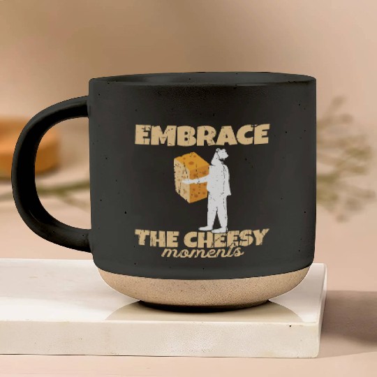 Embrace the cheesy moments - Cheese Pottery Mugs