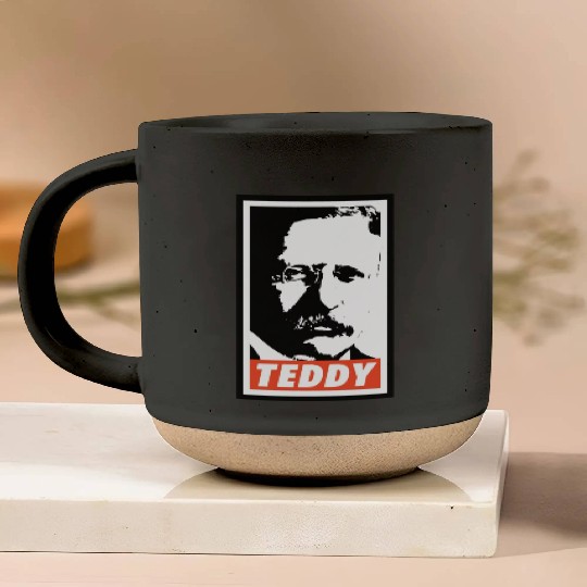 Teddy Roosevelt Pottery Mugs