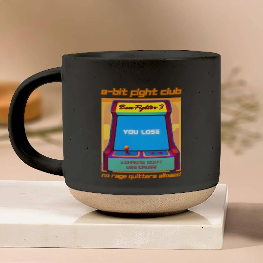 Funny Retro Gaming 80s Arcade 8-Bit Gamer Humor Pottery Mugs