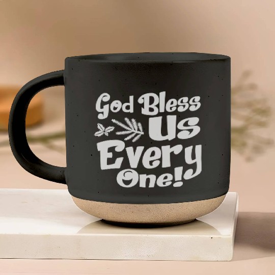 A Christmas Carol Charles Dickens God Bless Us Pottery Mugs