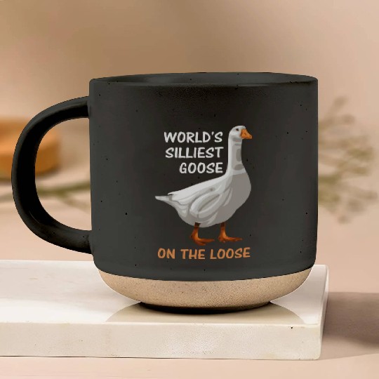 World s Silliest Goose On The Loose Funny Silly Pottery Mugs
