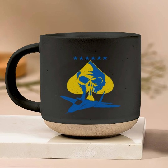 The Ghost Of Kyiv Kiev Ukraine Ace Fighter Pilot Pottery Mugs
